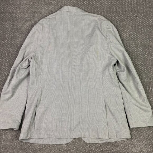 NWOT J. Crew Ludlow Baird McNutt Irish Linen Blazer Sport Coat Men's 46L Gray - Picture 2 of 15